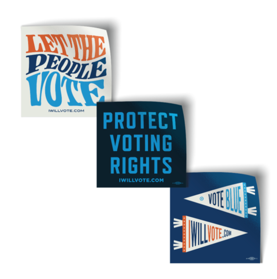 Voting Rights Sticker 3-Pack